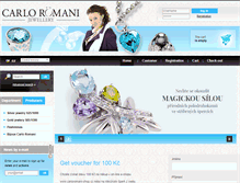 Tablet Screenshot of carloromani-shop.cz